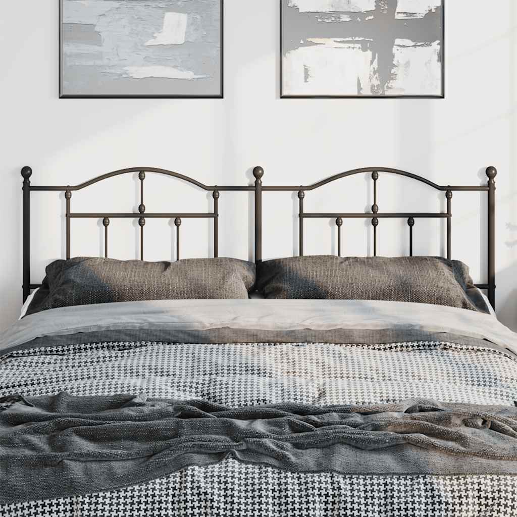 Cabeceira de substituição 193 cm metal preto