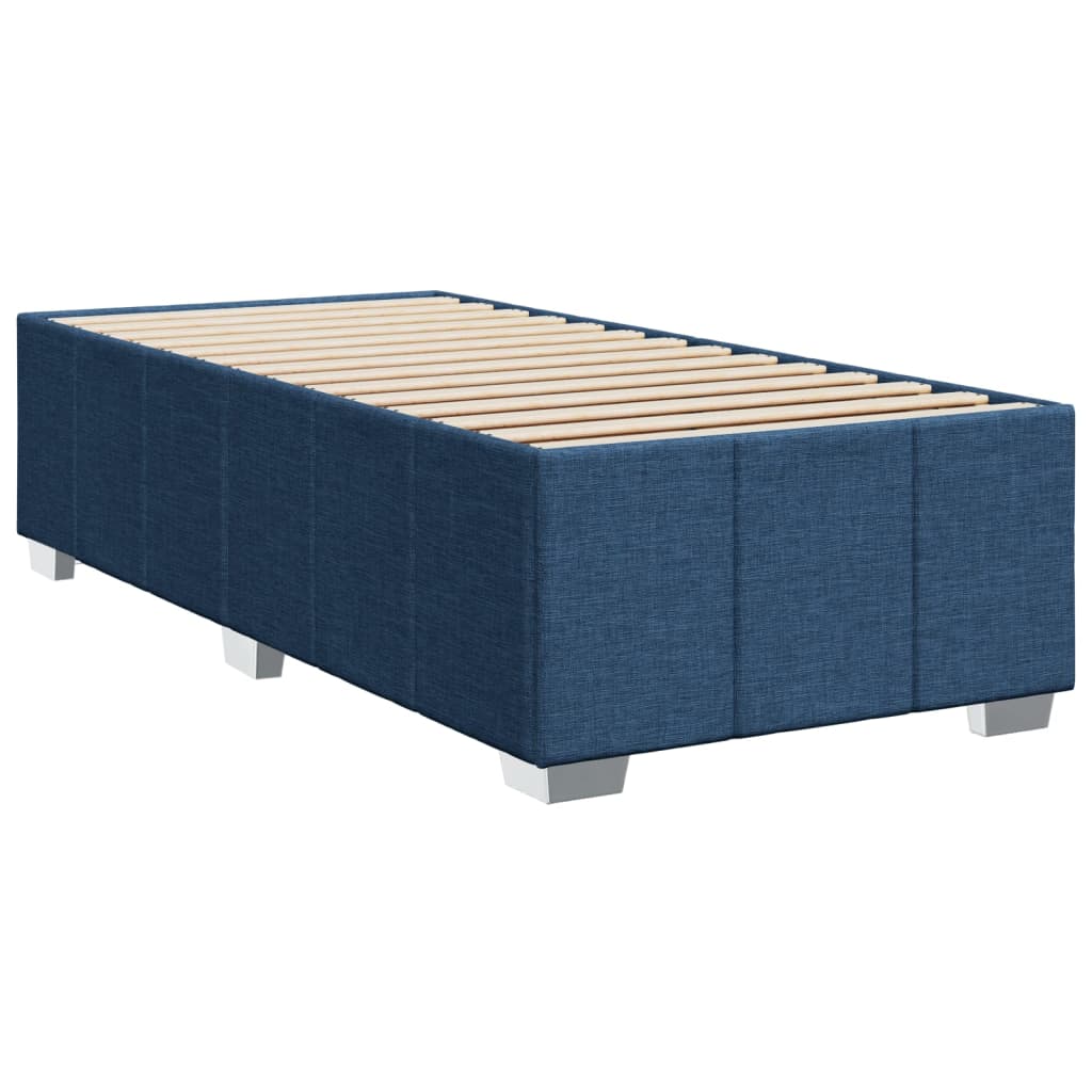 Estrutura de cama sem colchão 90x200 cm tecido azul