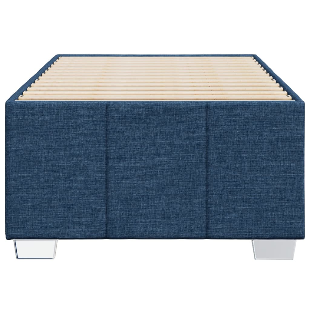 Estrutura de cama sem colchão 90x200 cm tecido azul