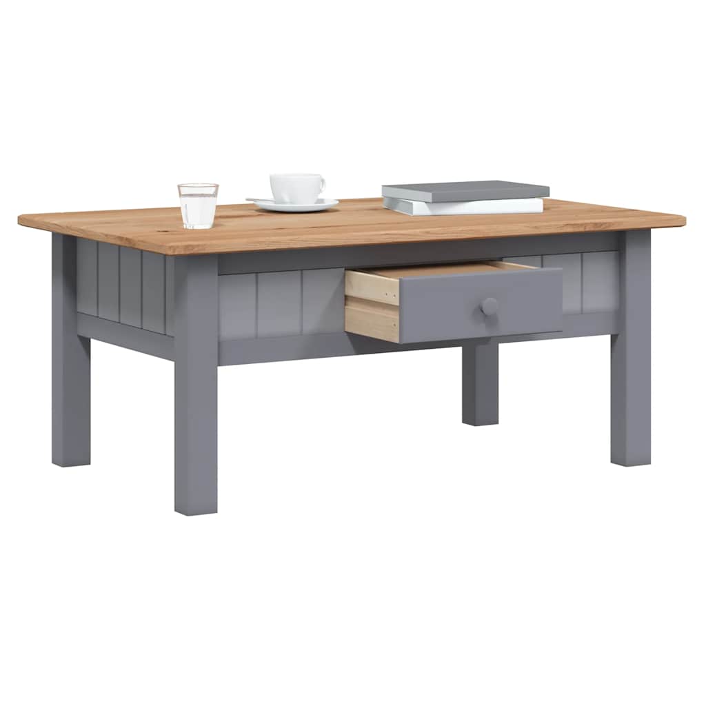 Mesa de centro 100x60x43,5 cm pinho maciço panama cinzento