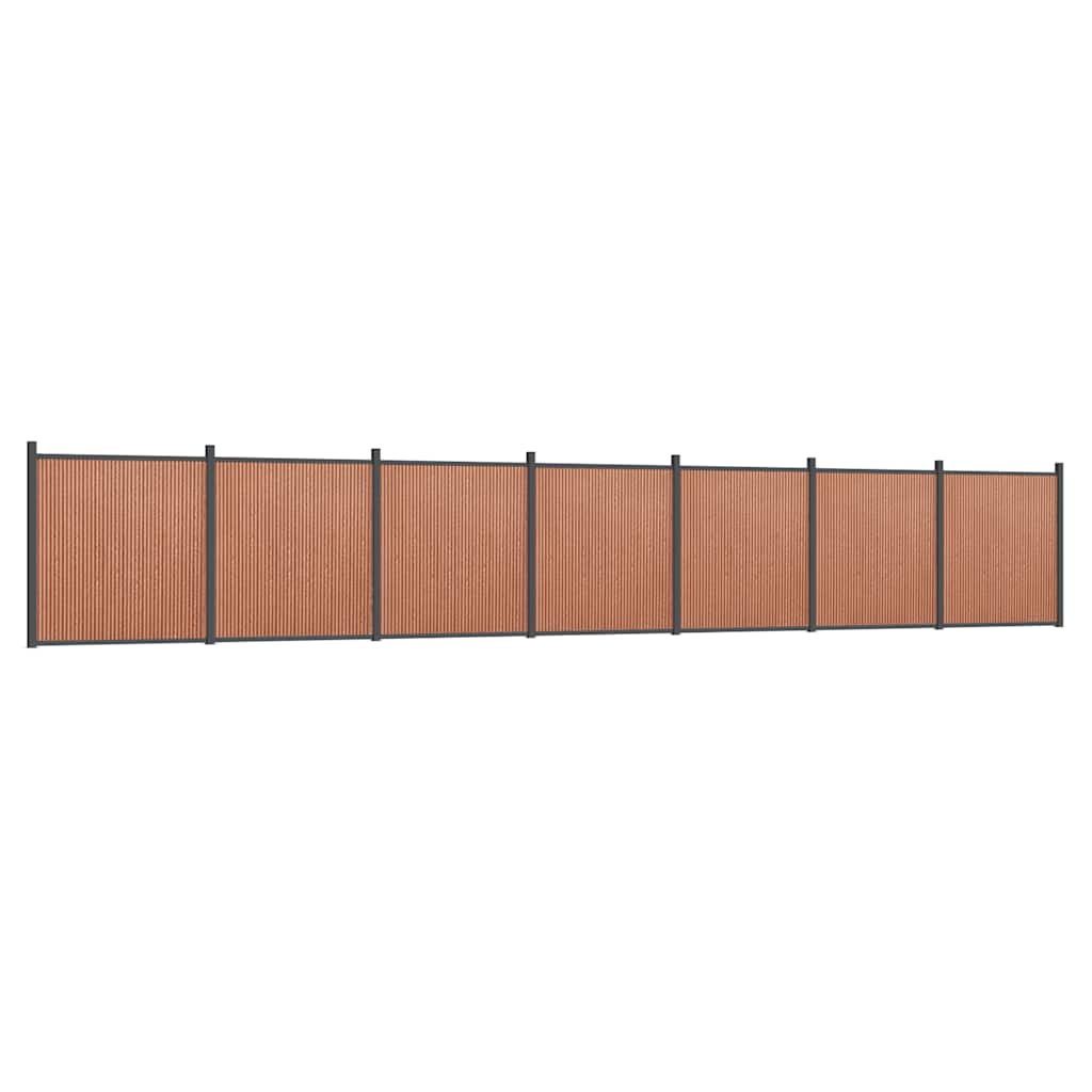 Painel de vedação 1218x186 cm wpc castanho