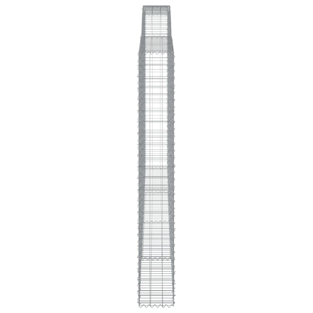Cesto gabião arqueado 400x30x220/240 cm ferro galvanizado