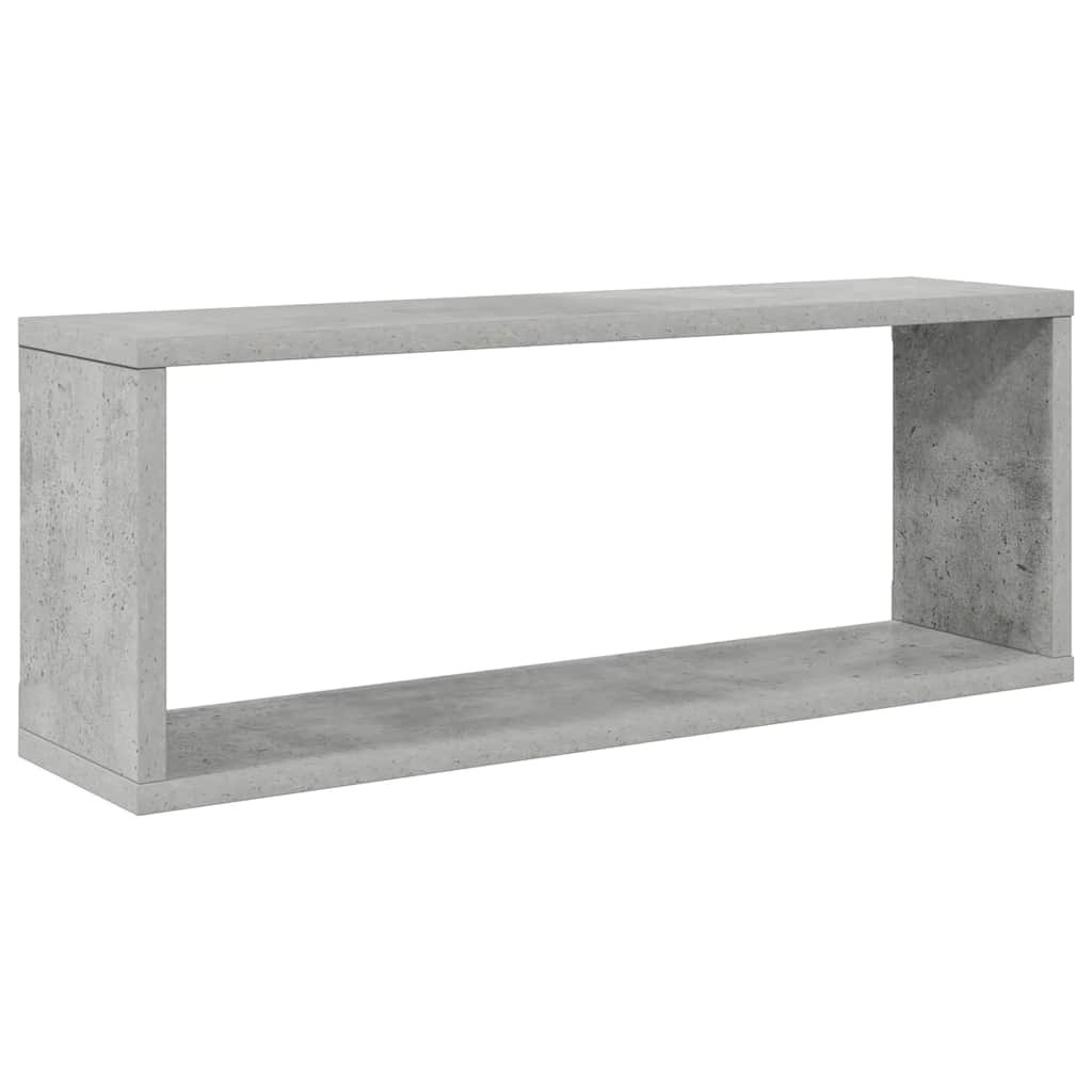 Prateleiras parede forma de cubo 6pcs 60x15x23 cm cinza cimento