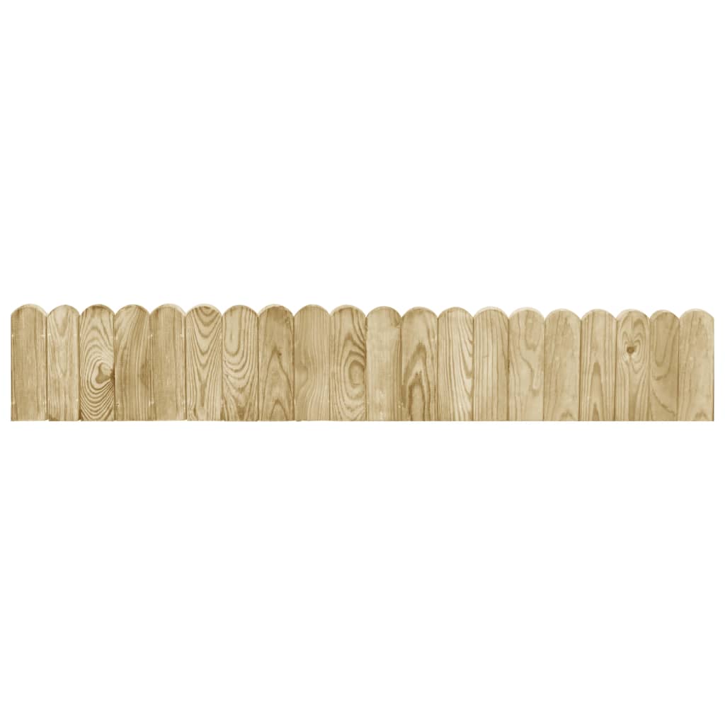 Bordaduras em rolo 2 pcs 120 cm madeira de pinho impregnada