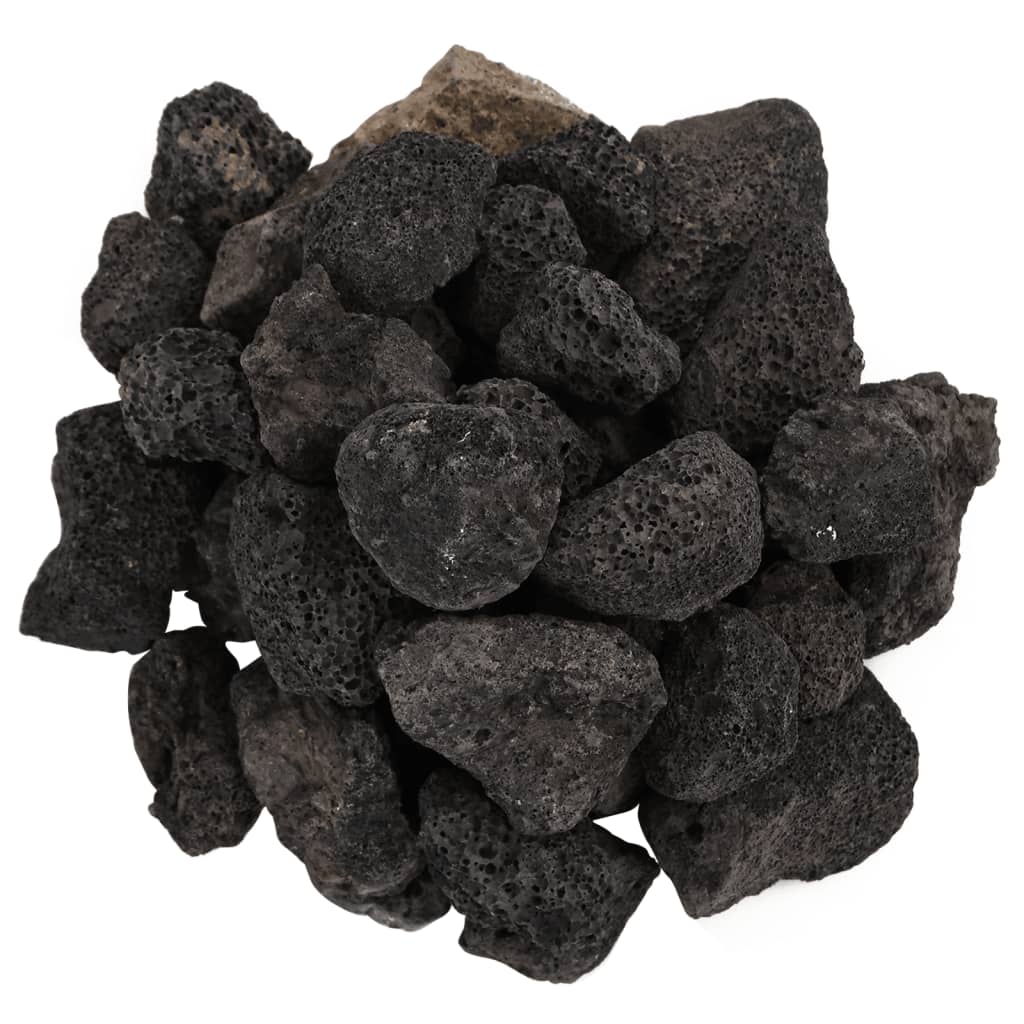 Pedras vulcânicas 25 kg 3-5 cm preto