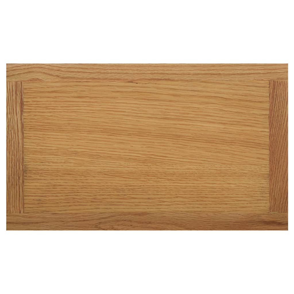Mesa apoio c/ suporte para revistas 45x27x42 cm carvalho maciço
