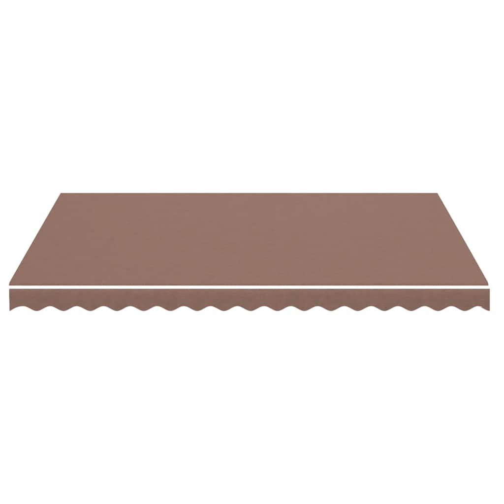 Tecido de substituição para toldo castanho 400x300 cm poliéster