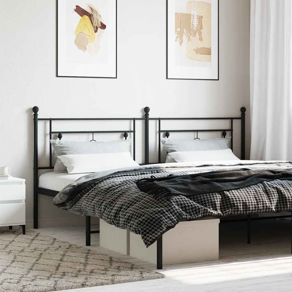 Cabeceira de substituição 193 cm metal preto