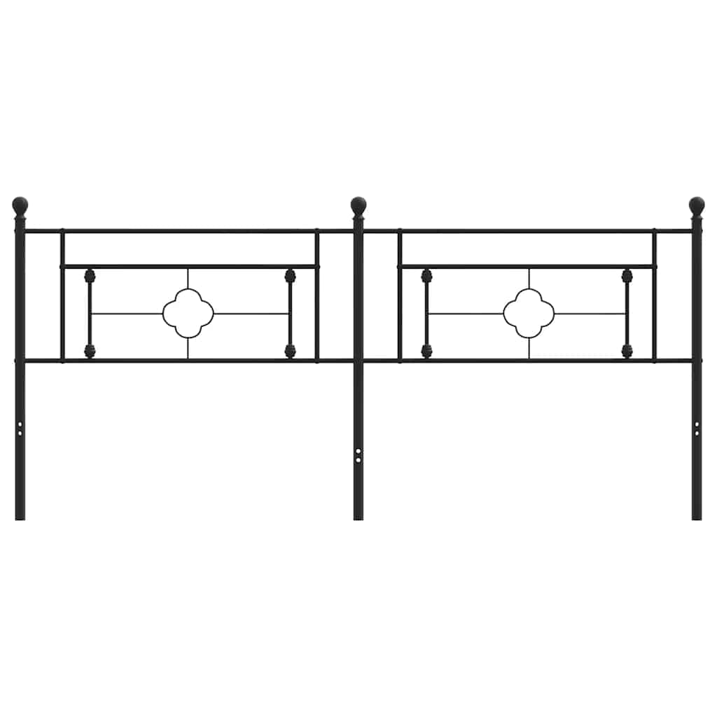 Cabeceira de substituição 193 cm metal preto