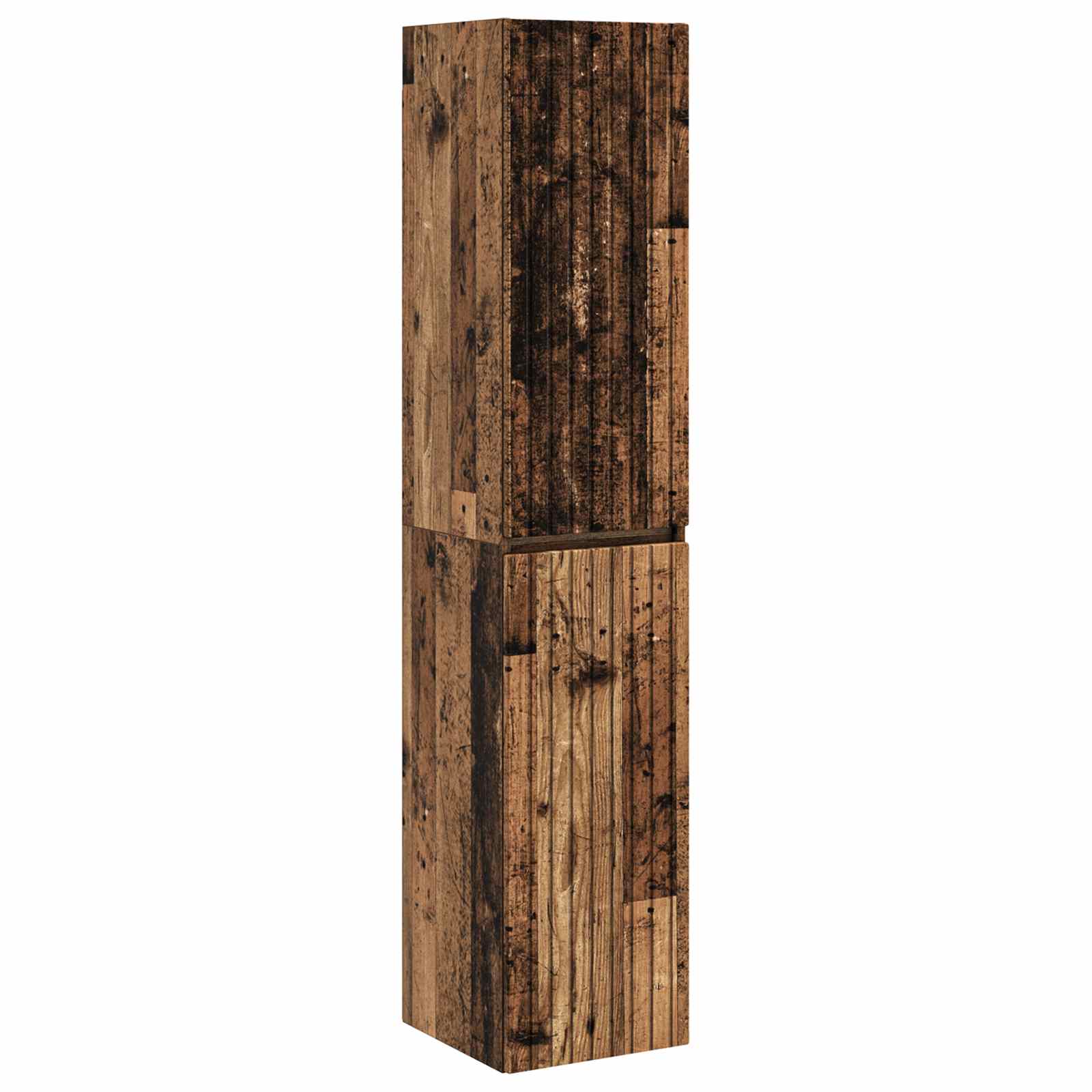 Gabinete de banheiro suspenso madeira antiga 33 x 34,5 x 160 cm