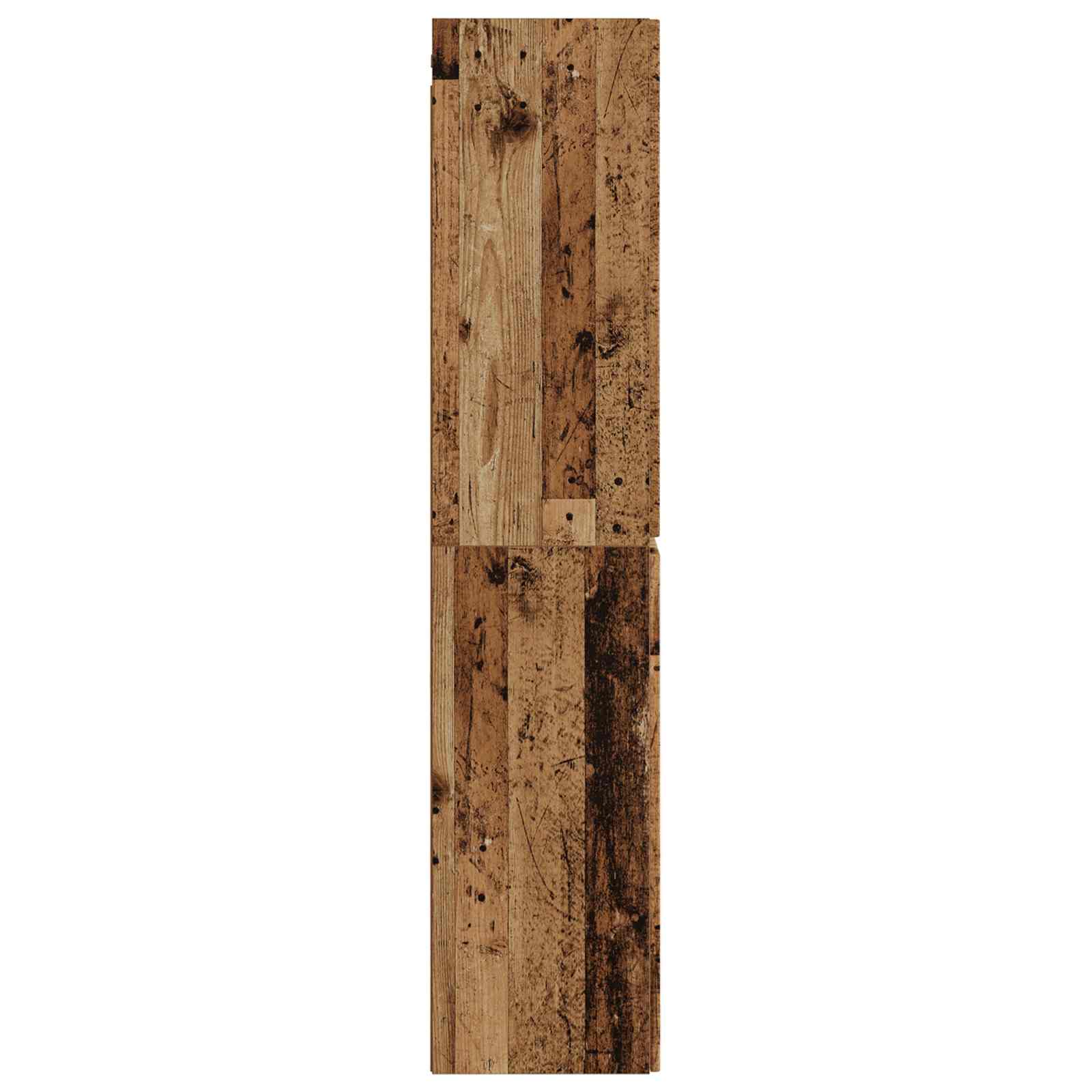 Gabinete de banheiro suspenso madeira antiga 33 x 34,5 x 160 cm