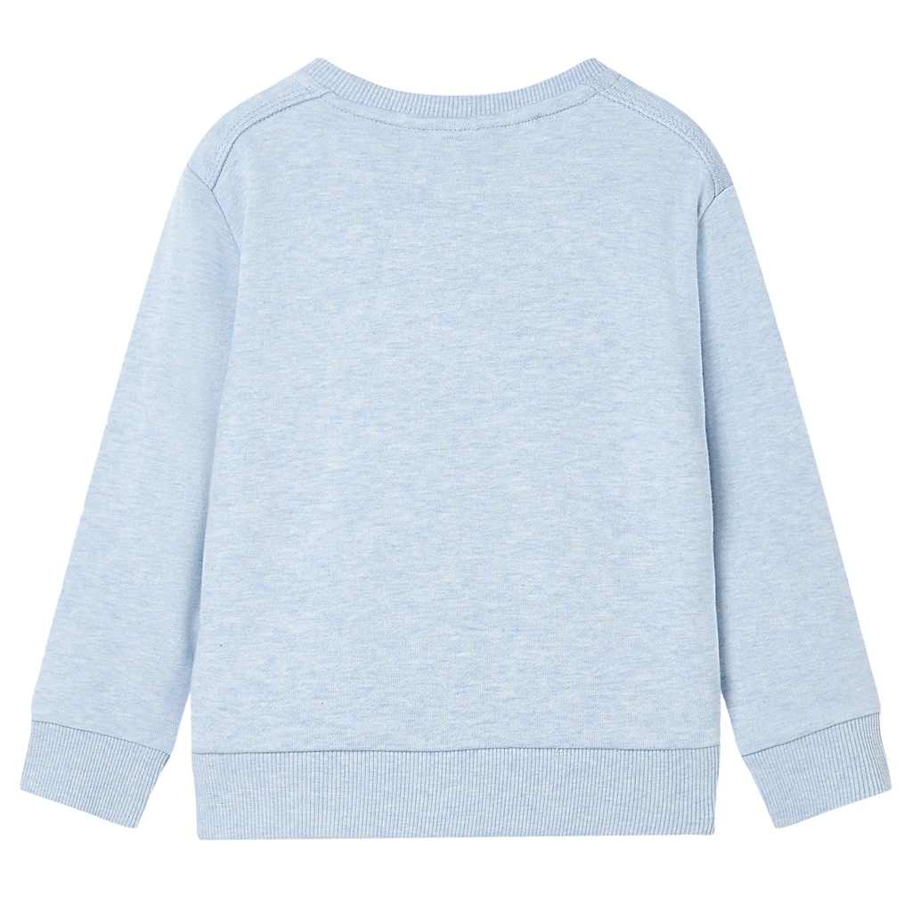 Sweatshirt para criança azul-suave mesclado 104