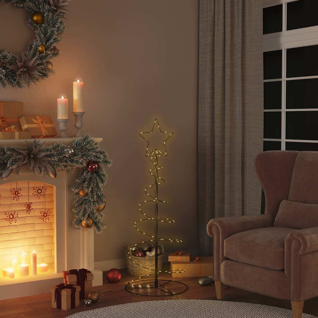 LED árvore de natal 80 leds branco quente 120 cm