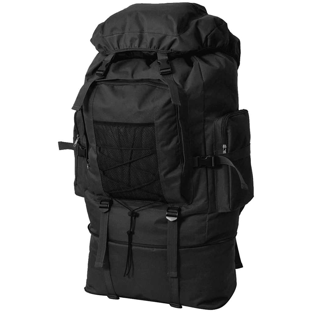 Mochila estilo exército xxl 100 l preto