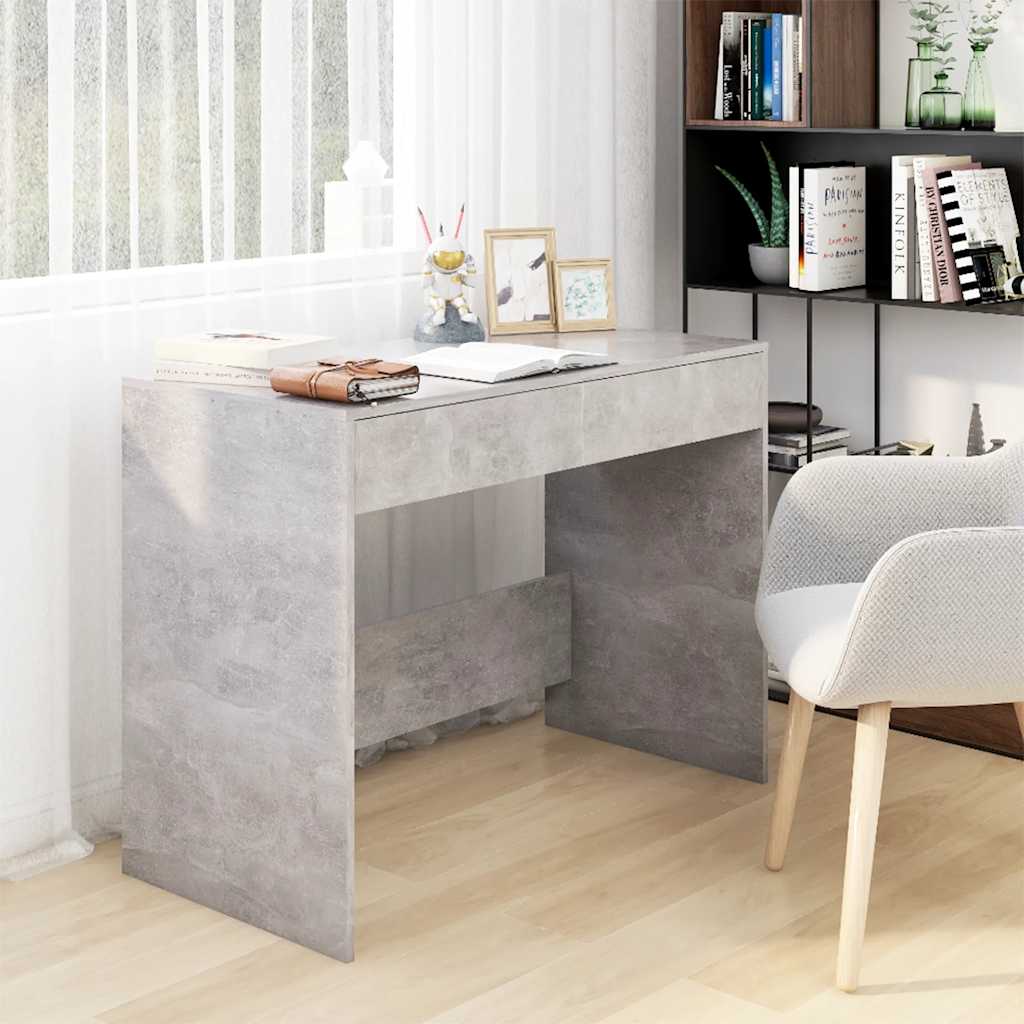 Secretária 101x50x76,5 cm derivados de madeira cinza cimento