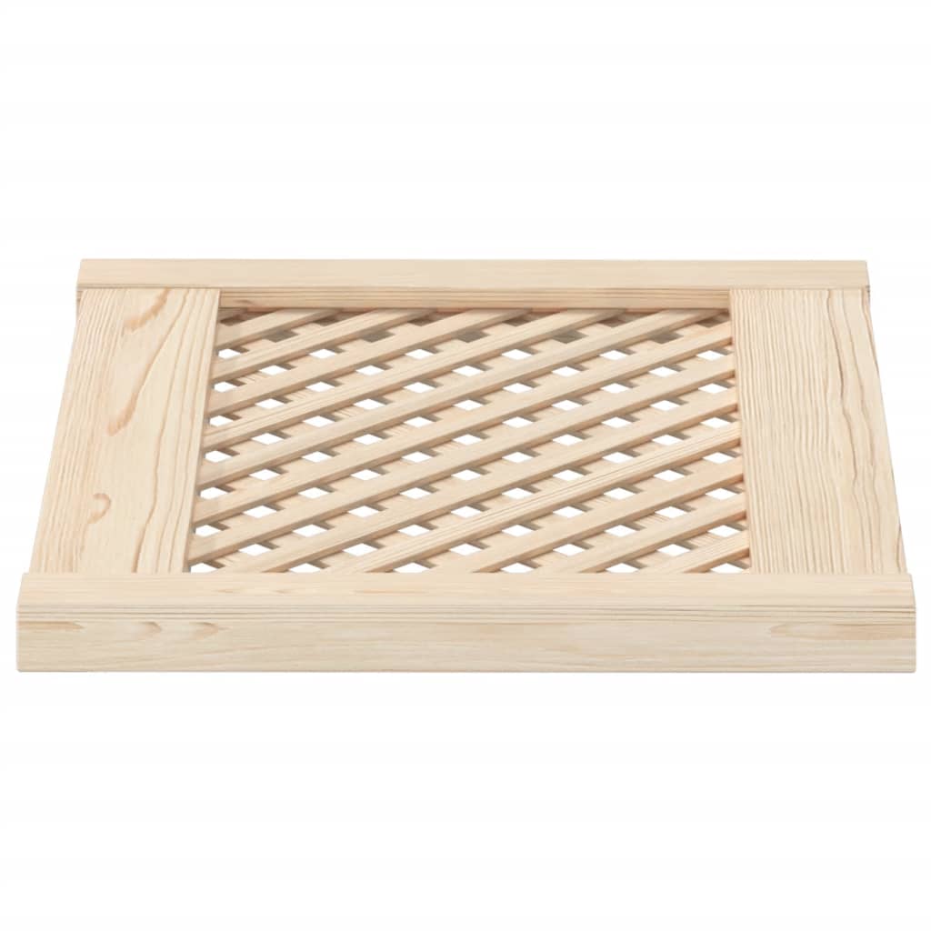 Portas de armário design treliça 2 pcs 49,5x39,5cm pinho maciço
