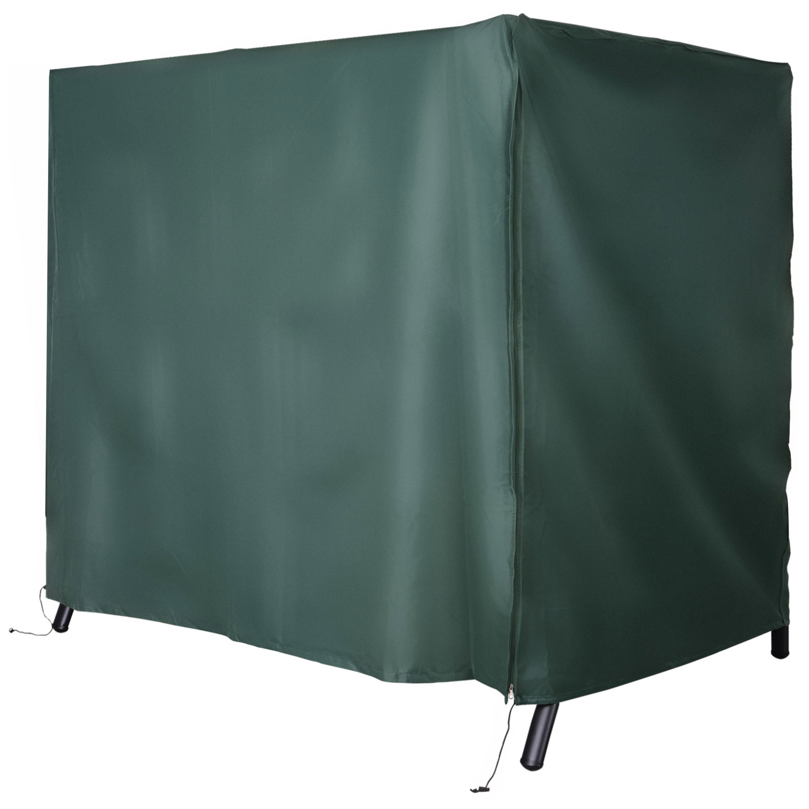 Capa para móveis de jardim capa protetora para baloiços de exterior com zíper 205x124x164cm verde