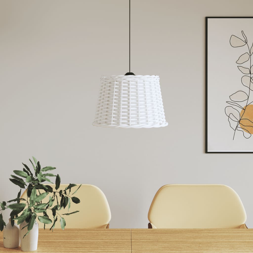 Abajur de teto ø40x26 cm vime branco