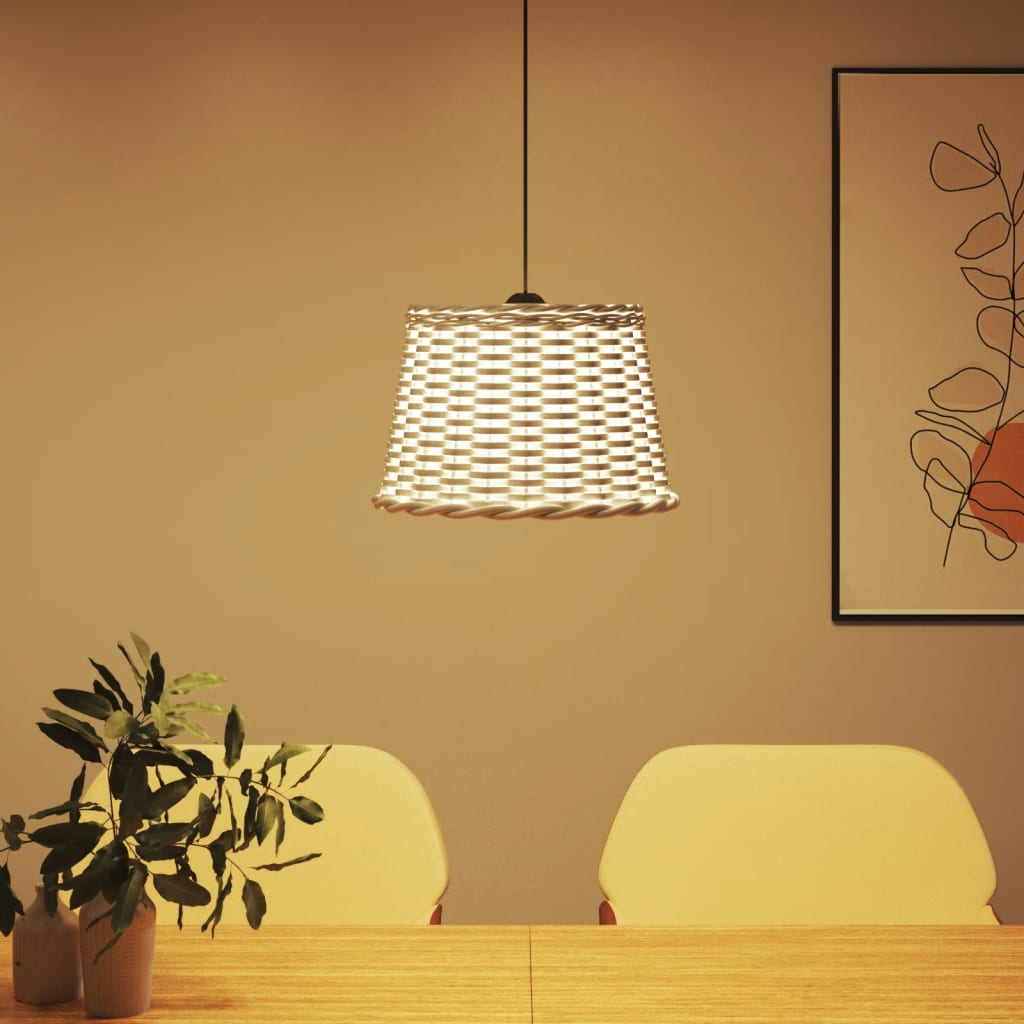 Abajur de teto ø40x26 cm vime branco