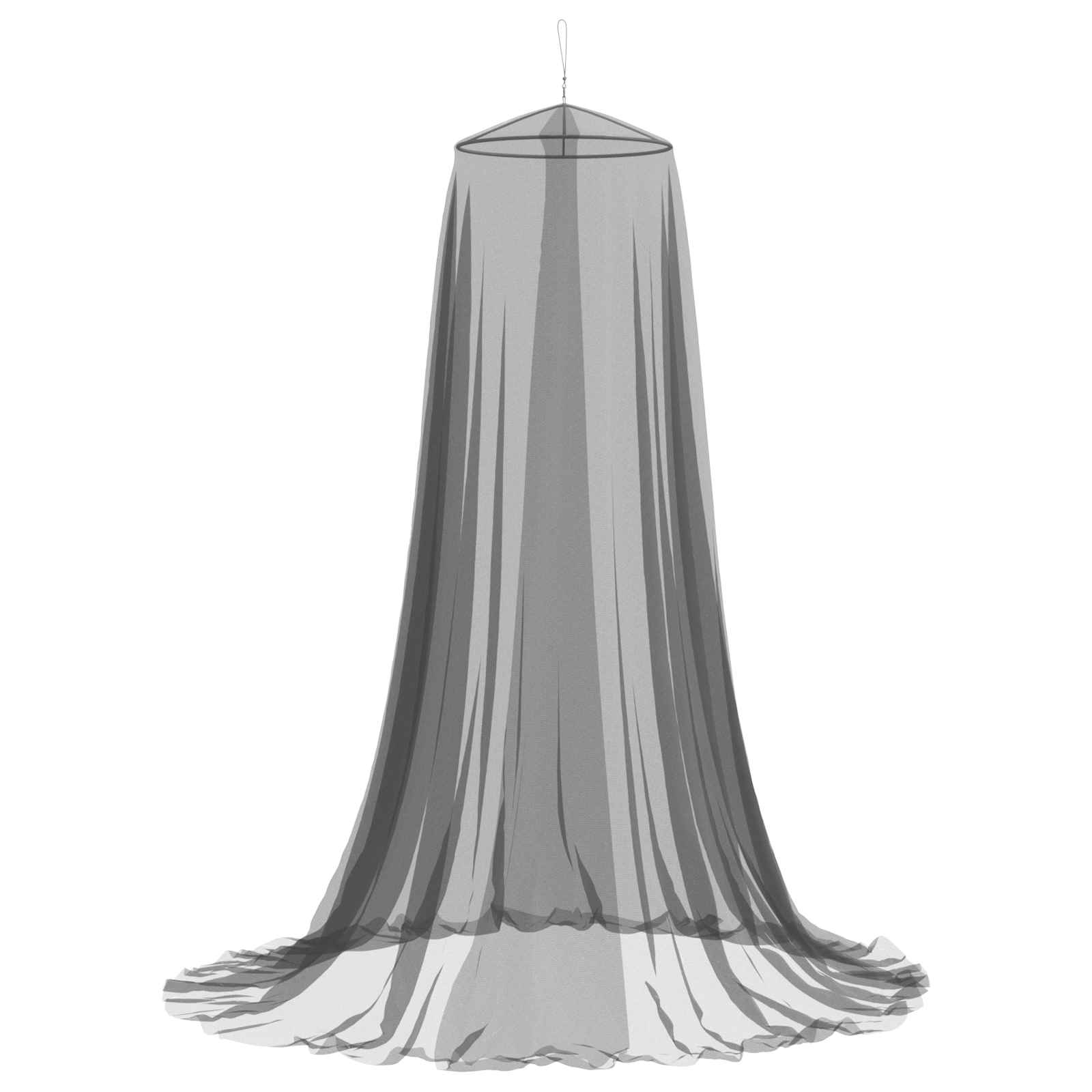 Rede mosquiteira para cama 3 unid. 156 mesh preto ⌀56 x 220 cm