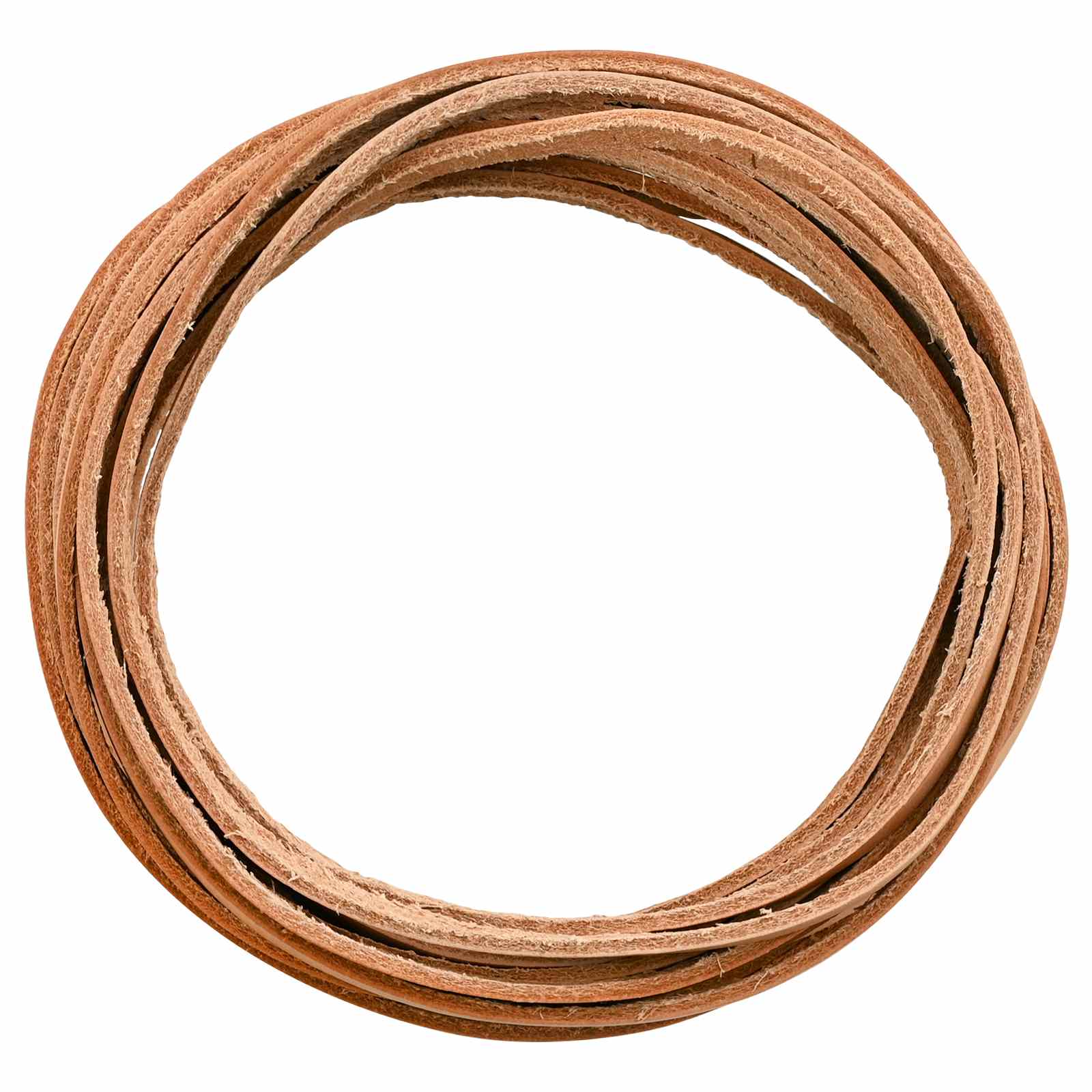 Pulseira de couro marrom claro 200 x 0,6 cm couro