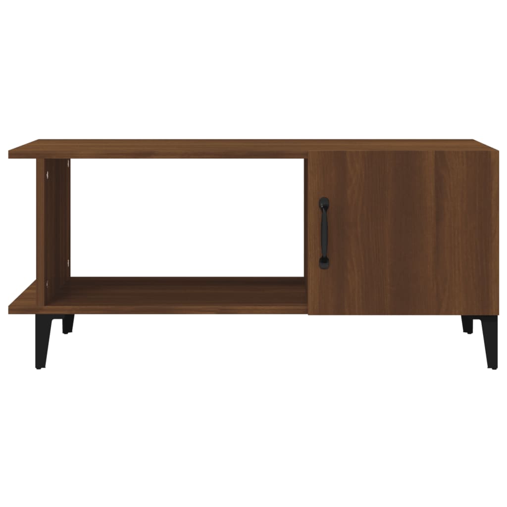 Mesa centro 90x50x40 cm derivados de madeira carvalho castanho