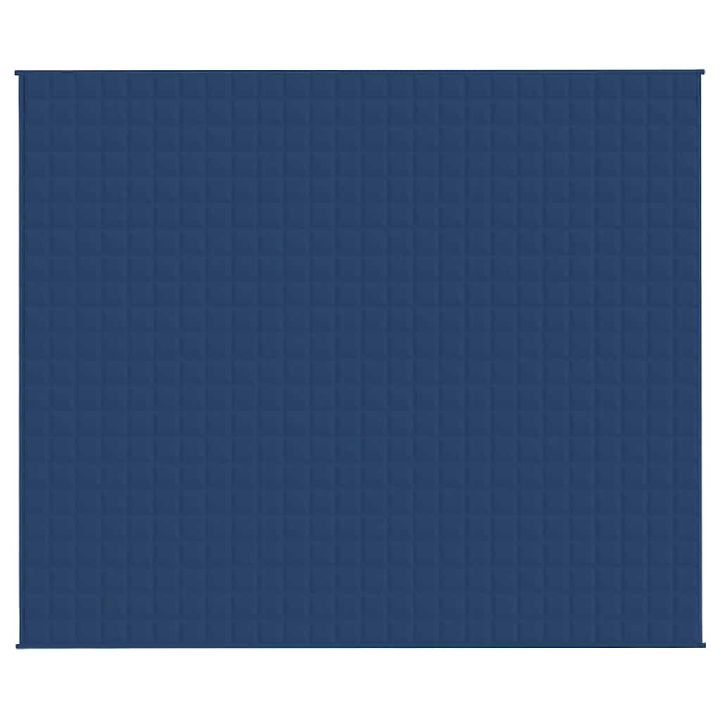 Manta pesada 15 kg 220x260 cm tecido azul