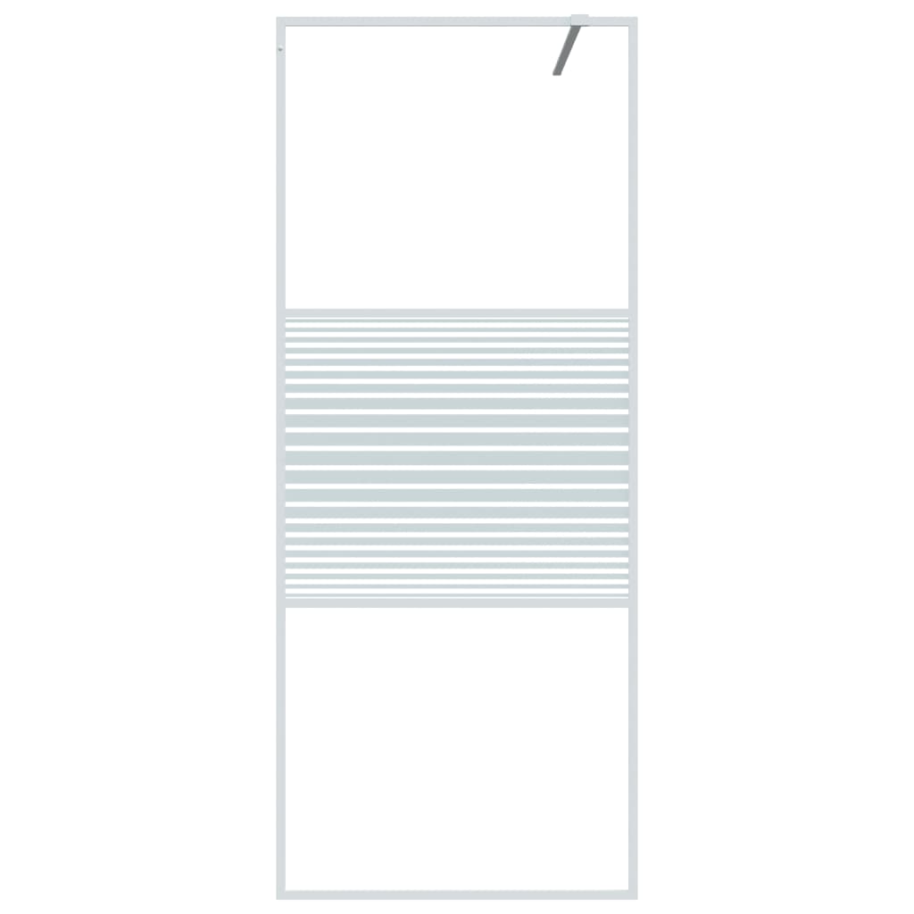 Divisória de chuveiro vidro transparente esg 80x195 cm branco