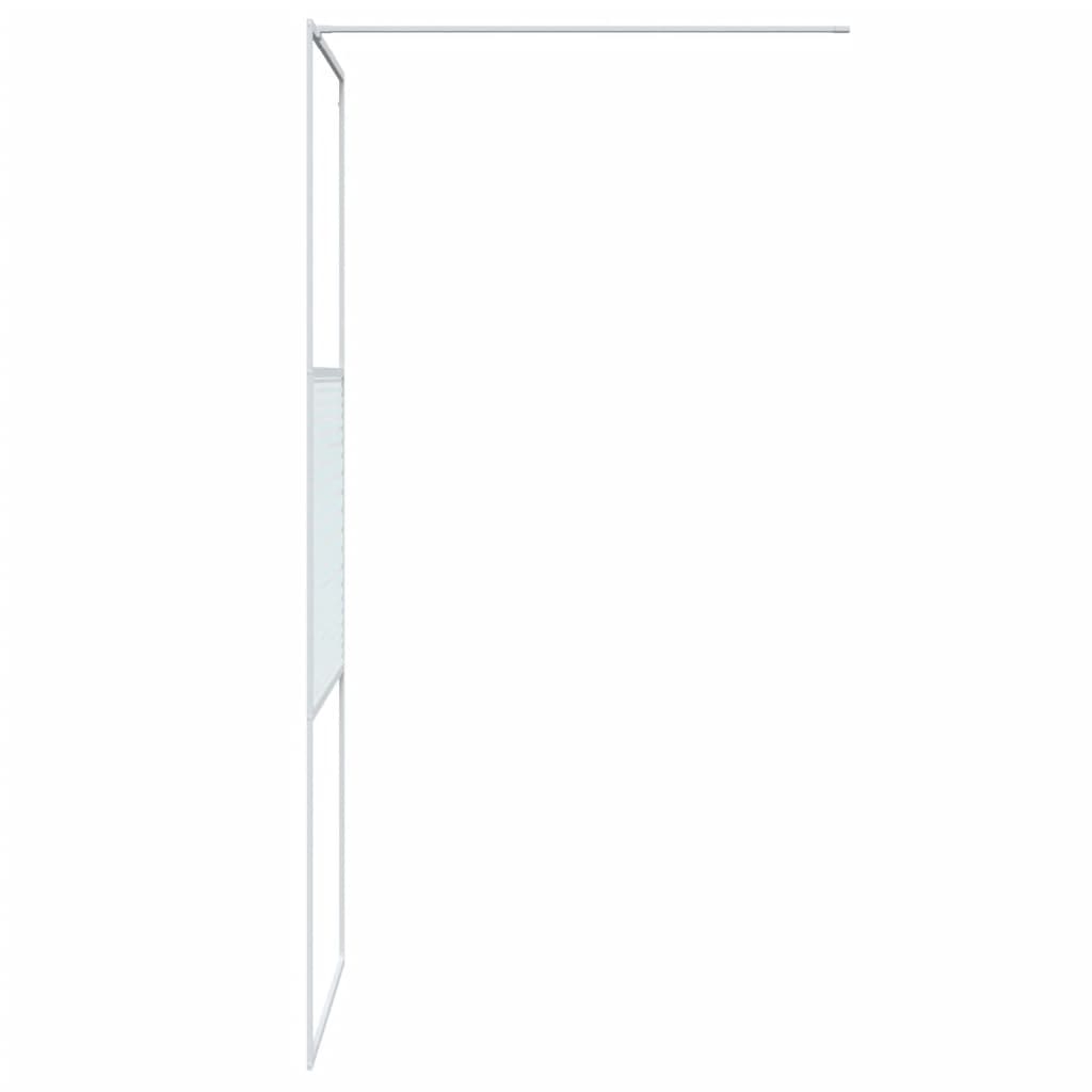 Divisória de chuveiro vidro transparente esg 80x195 cm branco
