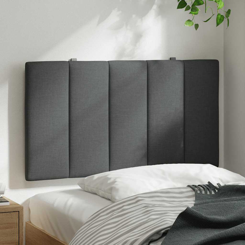 Almofadão de cabeceira hanko 80 cm tecido cinzento-escuro