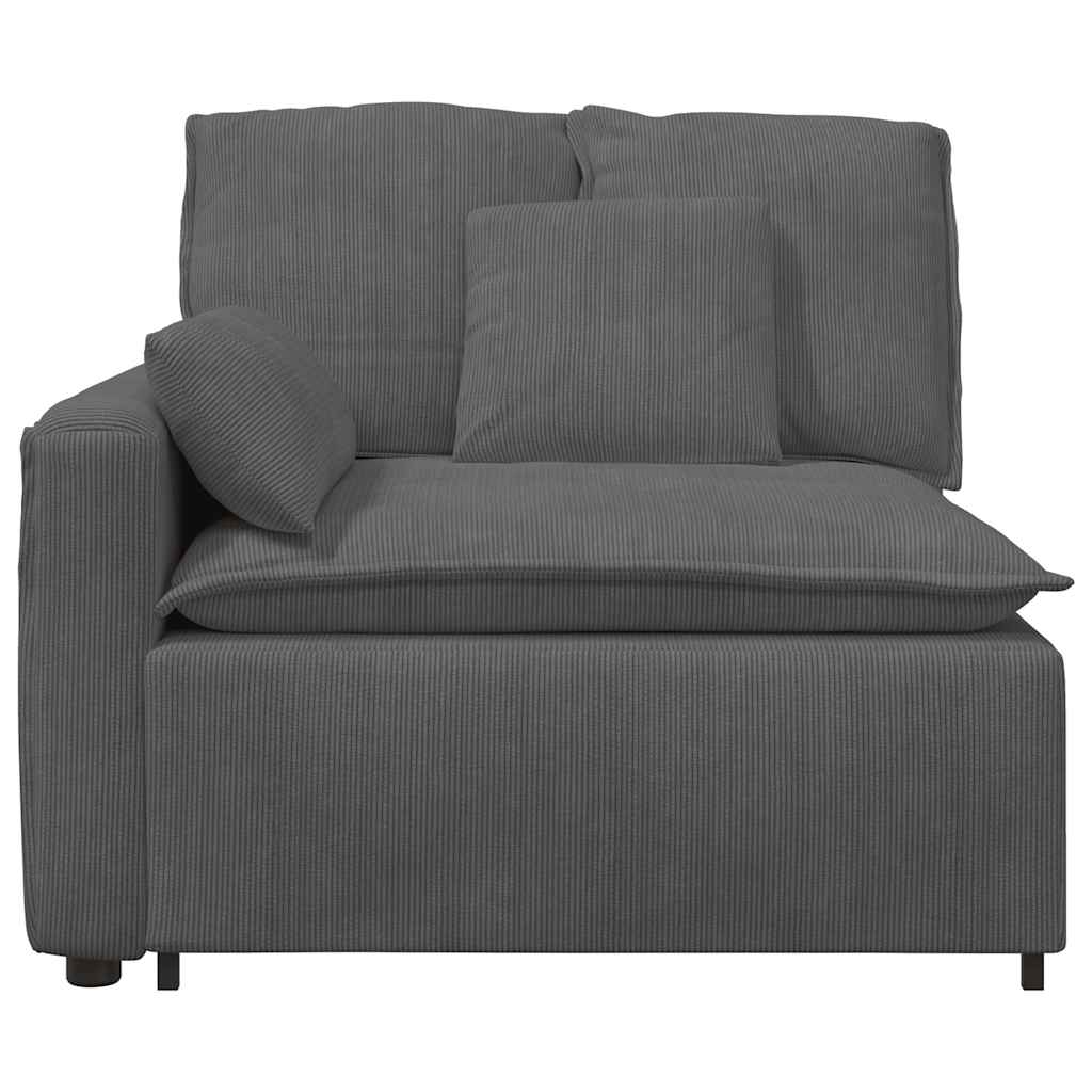 Módulo de sofá modular com braço e almofadões 100 cm