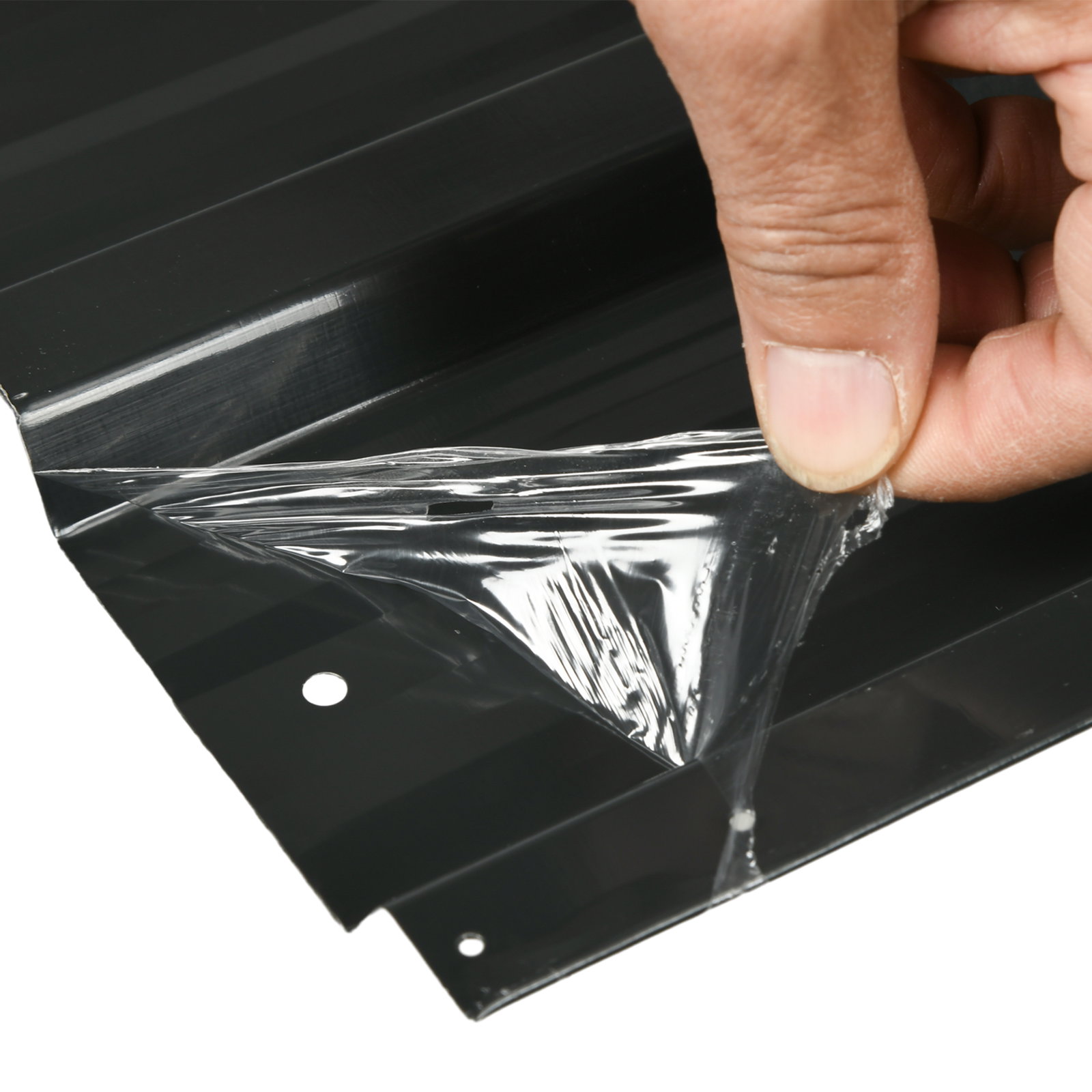 Conjunto de 12 painéis para teto de aço galvanizado chapas perfiladas de teto 7m² para abrigo de ferramentas 129x45cm cinzento escuro