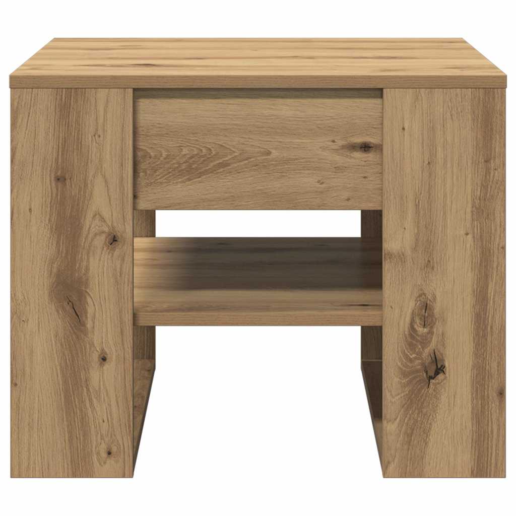 Mesa de centro 55,5x55x45 cm deriv. madeira carvalho artisiano