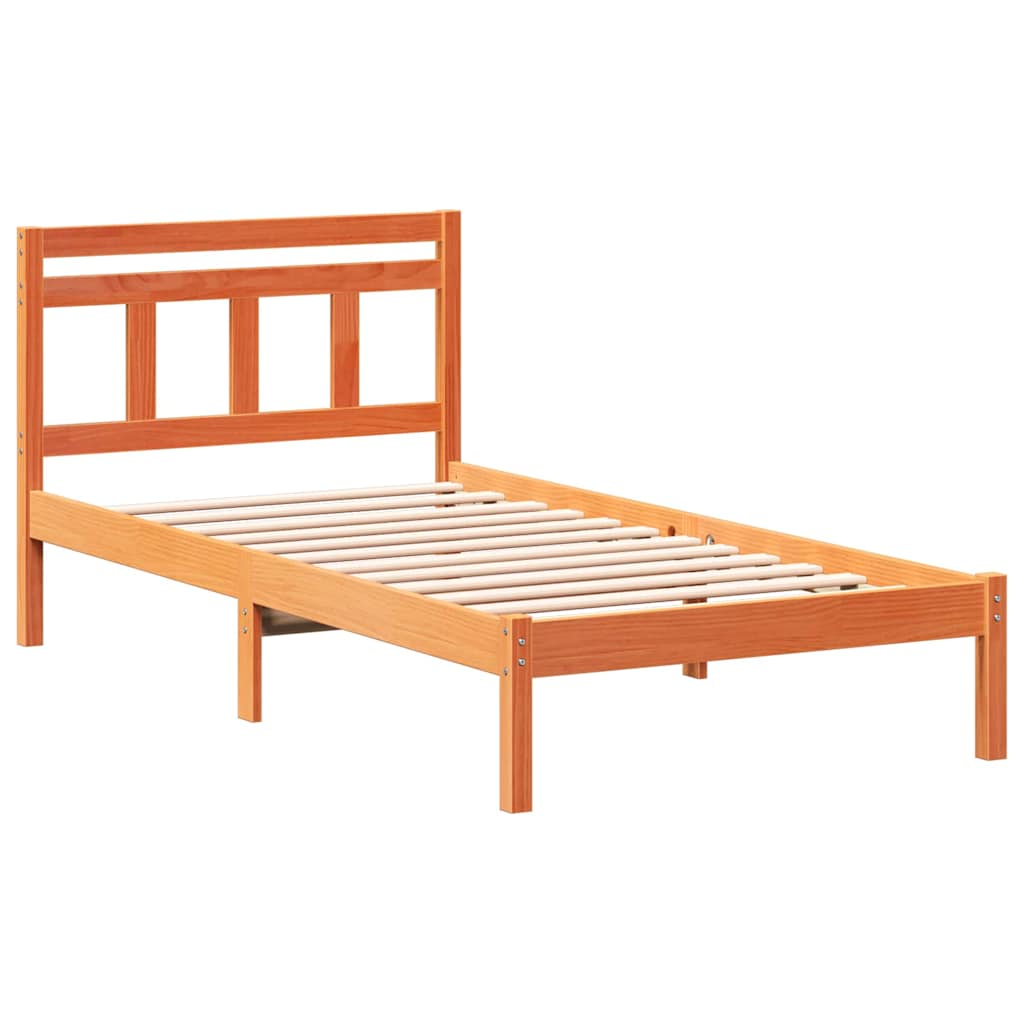 Estrutura da cama castanho 90 x 200 cm