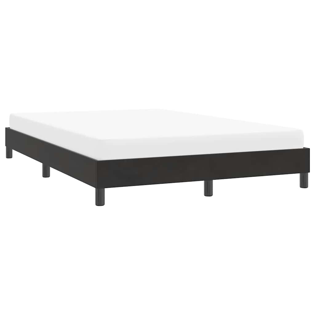 Estrutura de cama sem colchão 160x220 cm veludo preto