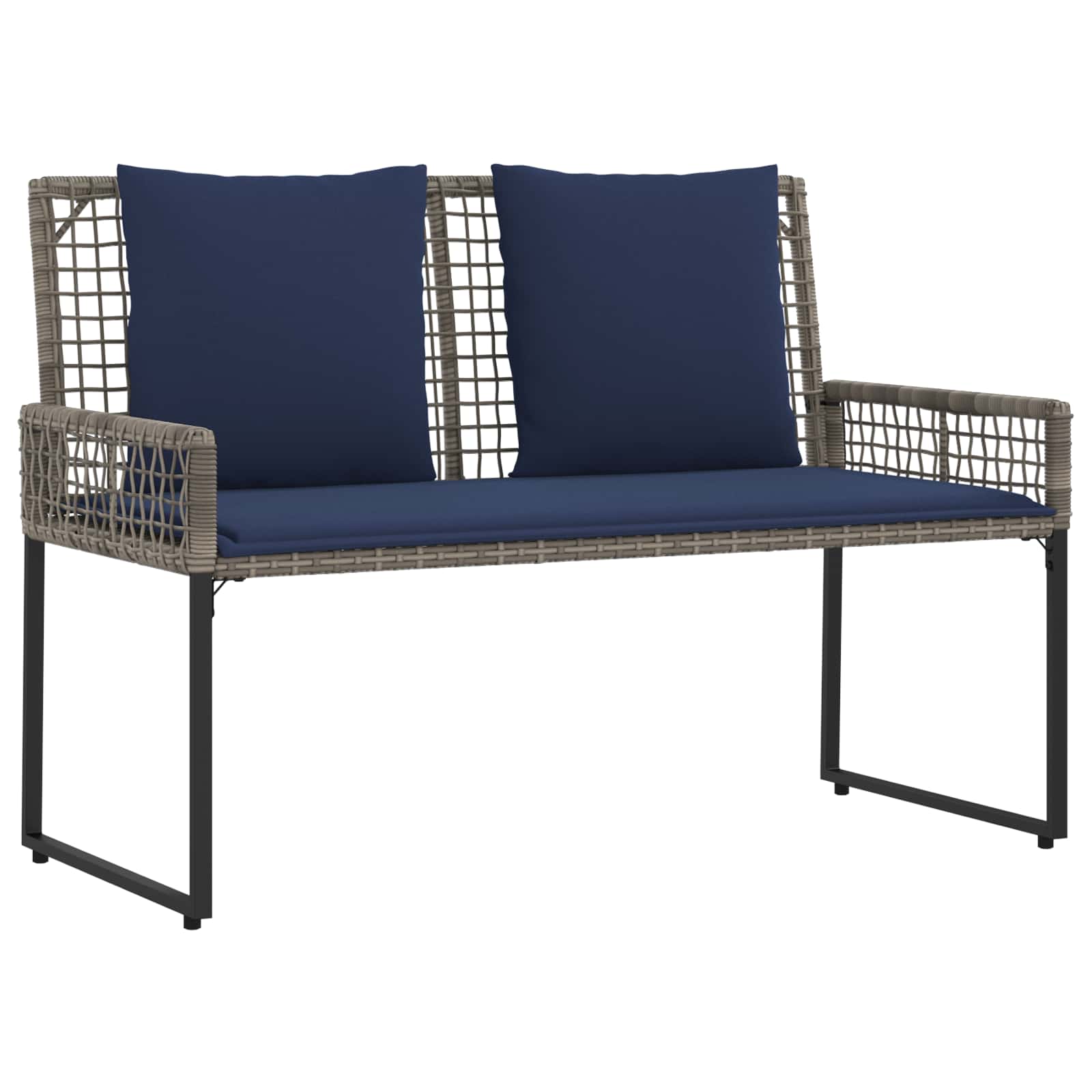 Conjunto de móveis para exterior com almofada aço