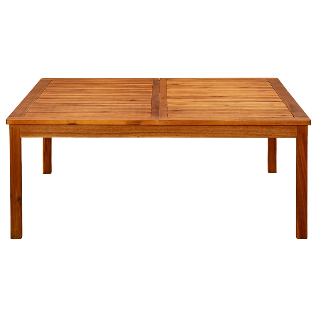 Mesa de centro p/ jardim 110x110x45 cm madeira de acácia maciça