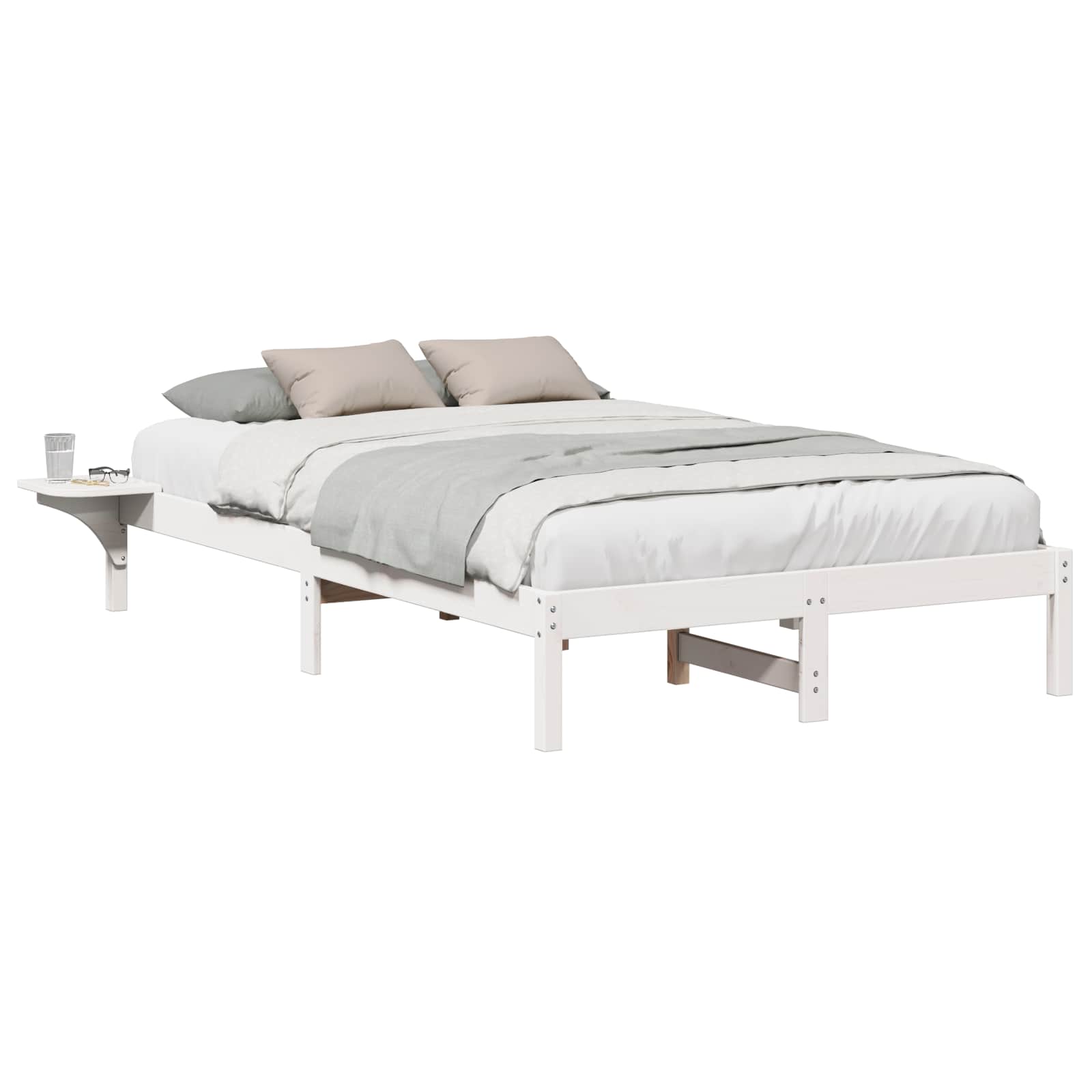 Estrutura da cama branco 120 x 190 cm