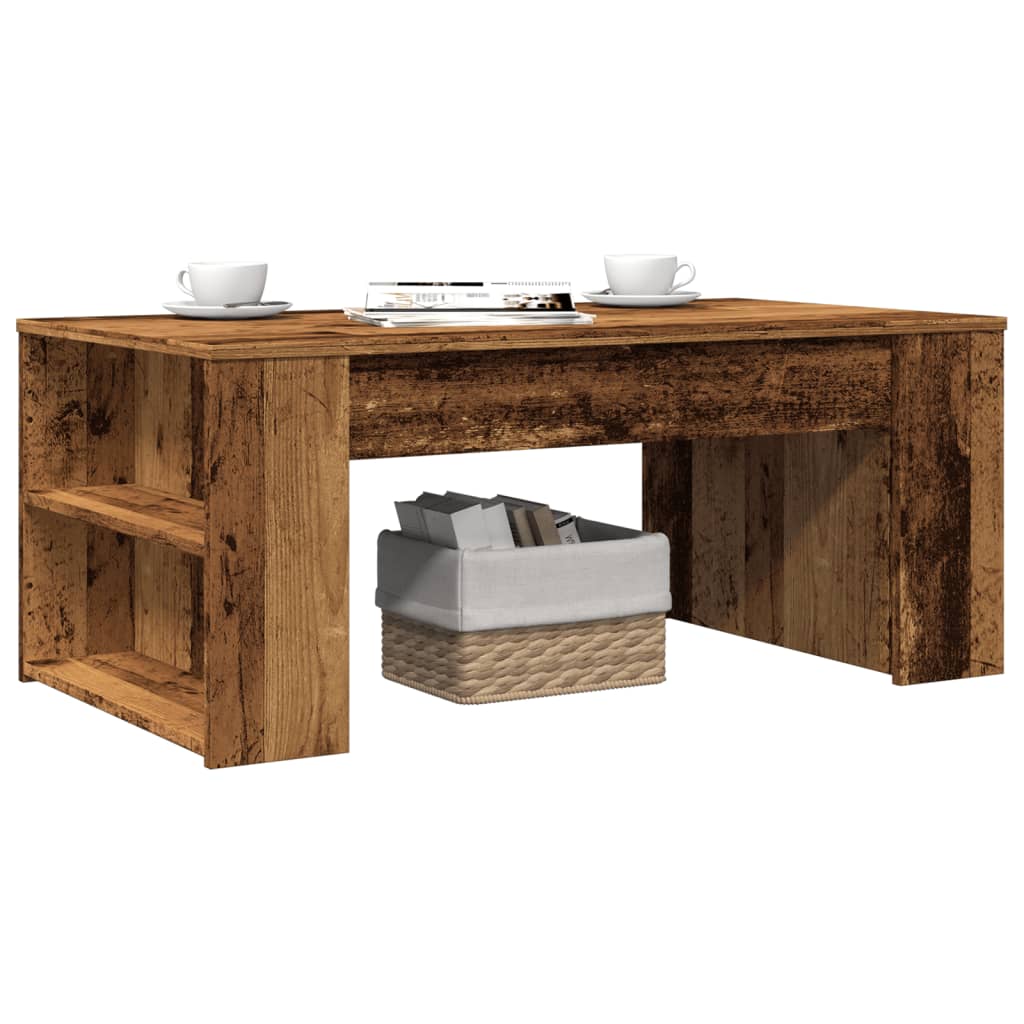 Mesa de centro 102x55x42 cm derivados de madeira madeira velha