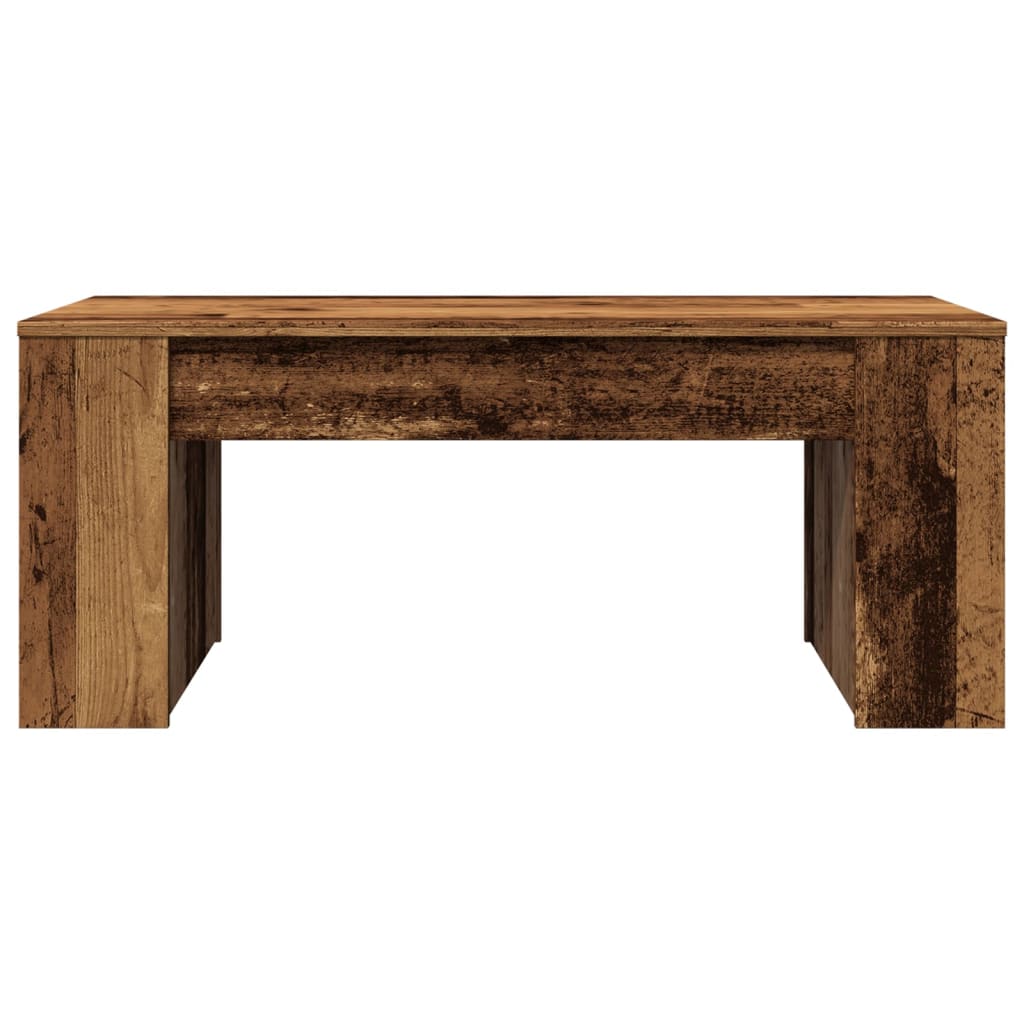 Mesa de centro 102x55x42 cm derivados de madeira madeira velha