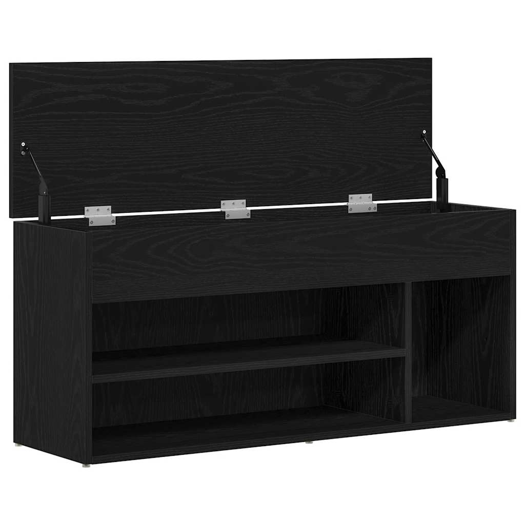 Banco sapateira 102x30,5x45 cm carvalho preto