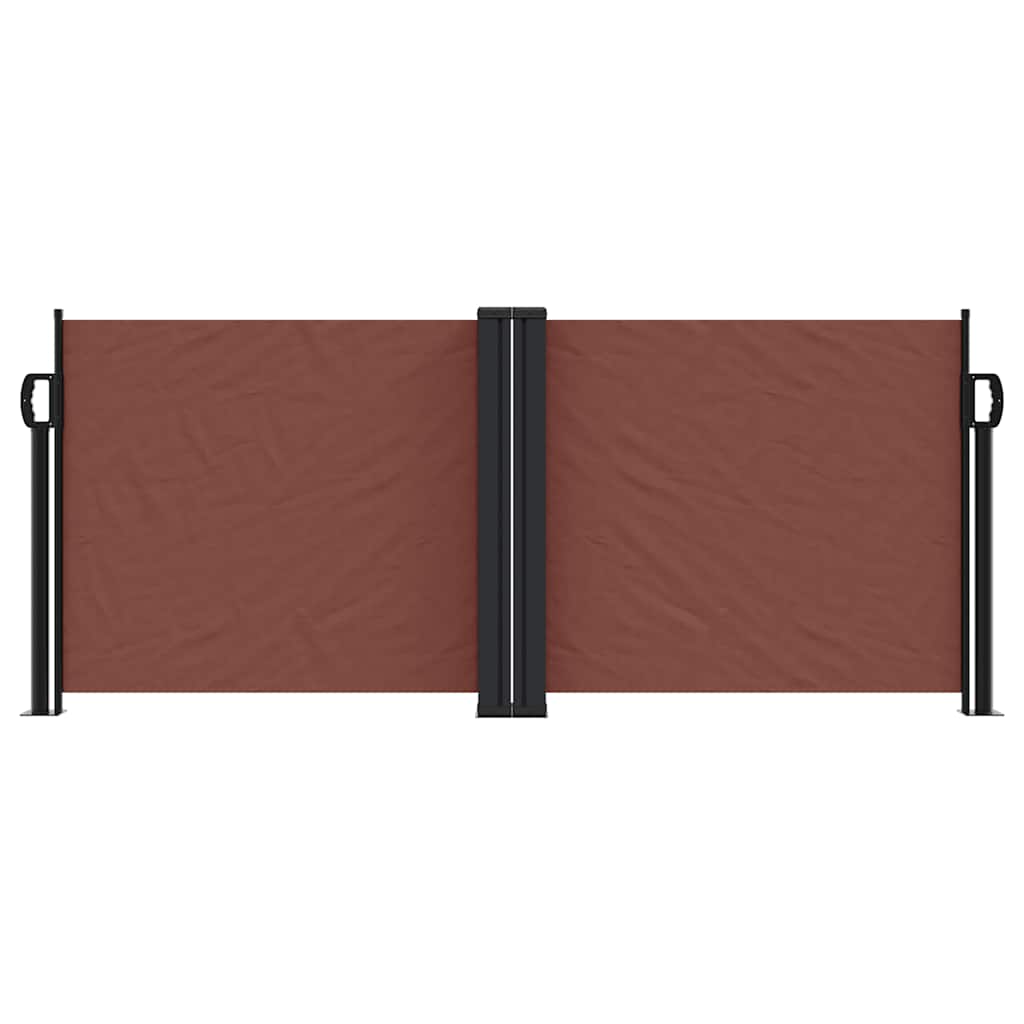 Toldo lateral retrátil 100x600 cm castanho