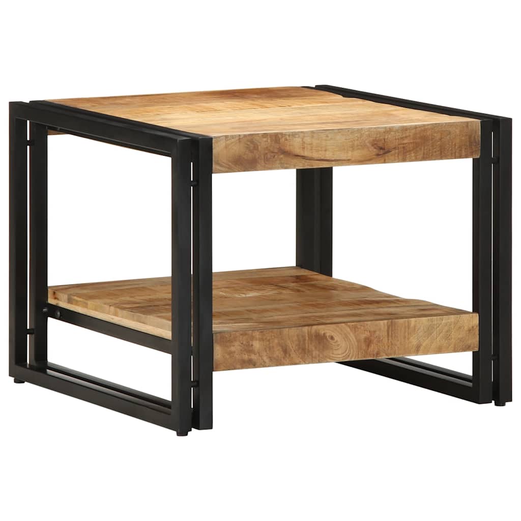 Mesa de centro 50x50x38 cm madeira de mangueira áspera maciça