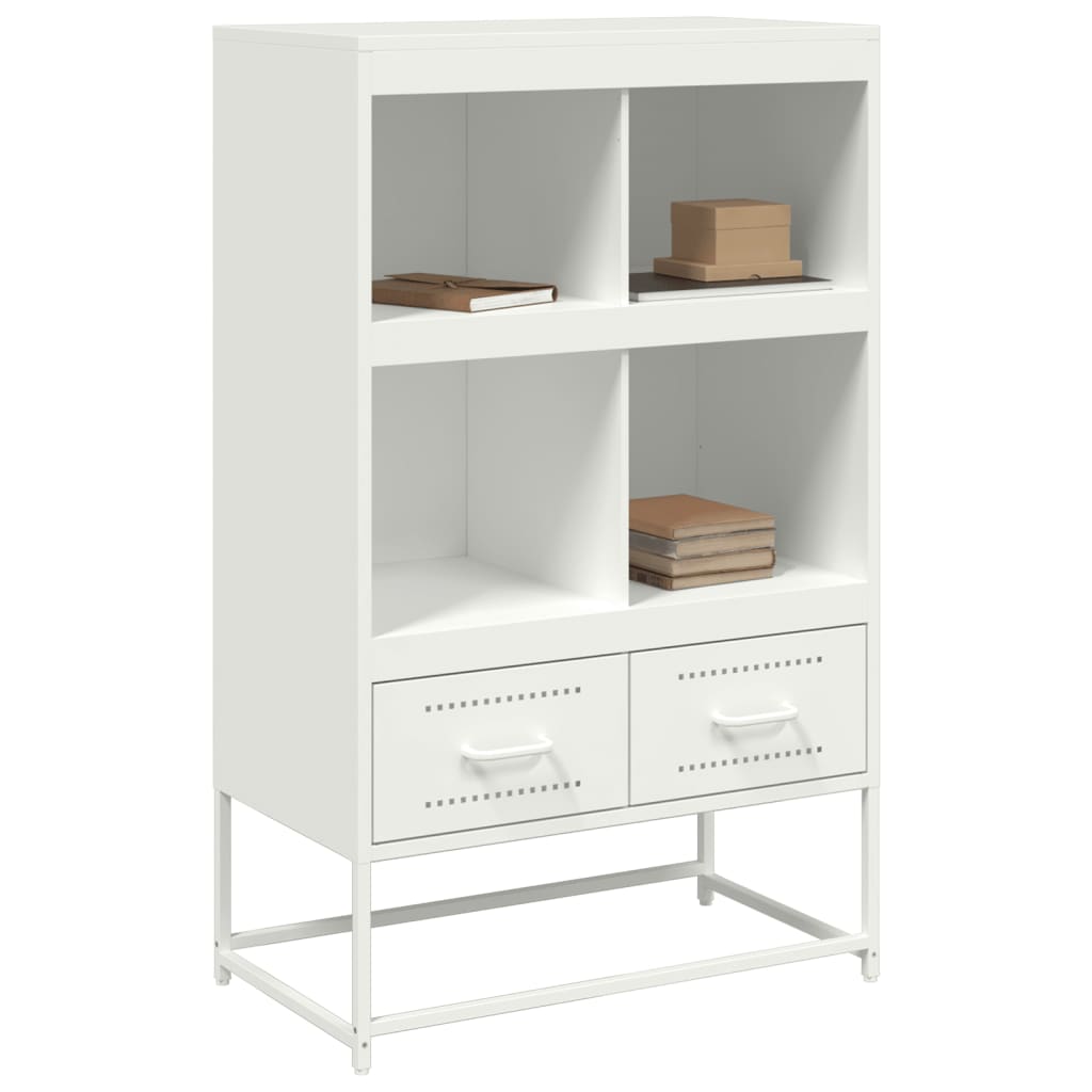 Móvel alto 68x39x111,5 cm aço branco