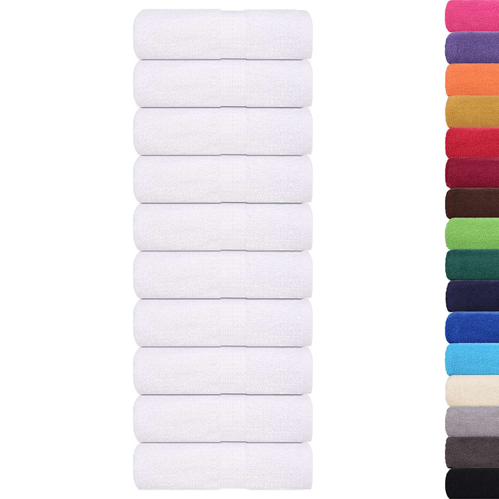 Toalhas de rosto frogn 50 unidades branco 30x30 cm 360 g/m²