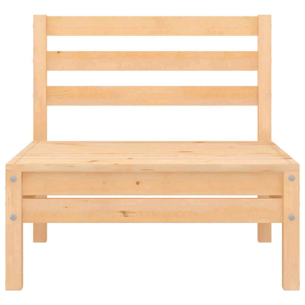 4 Pcs conjunto lounge de jardim pinho maciço
