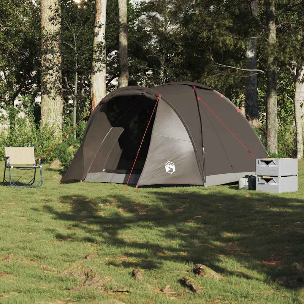 Tenda de pesca para 2 pessoas impermeável castanho