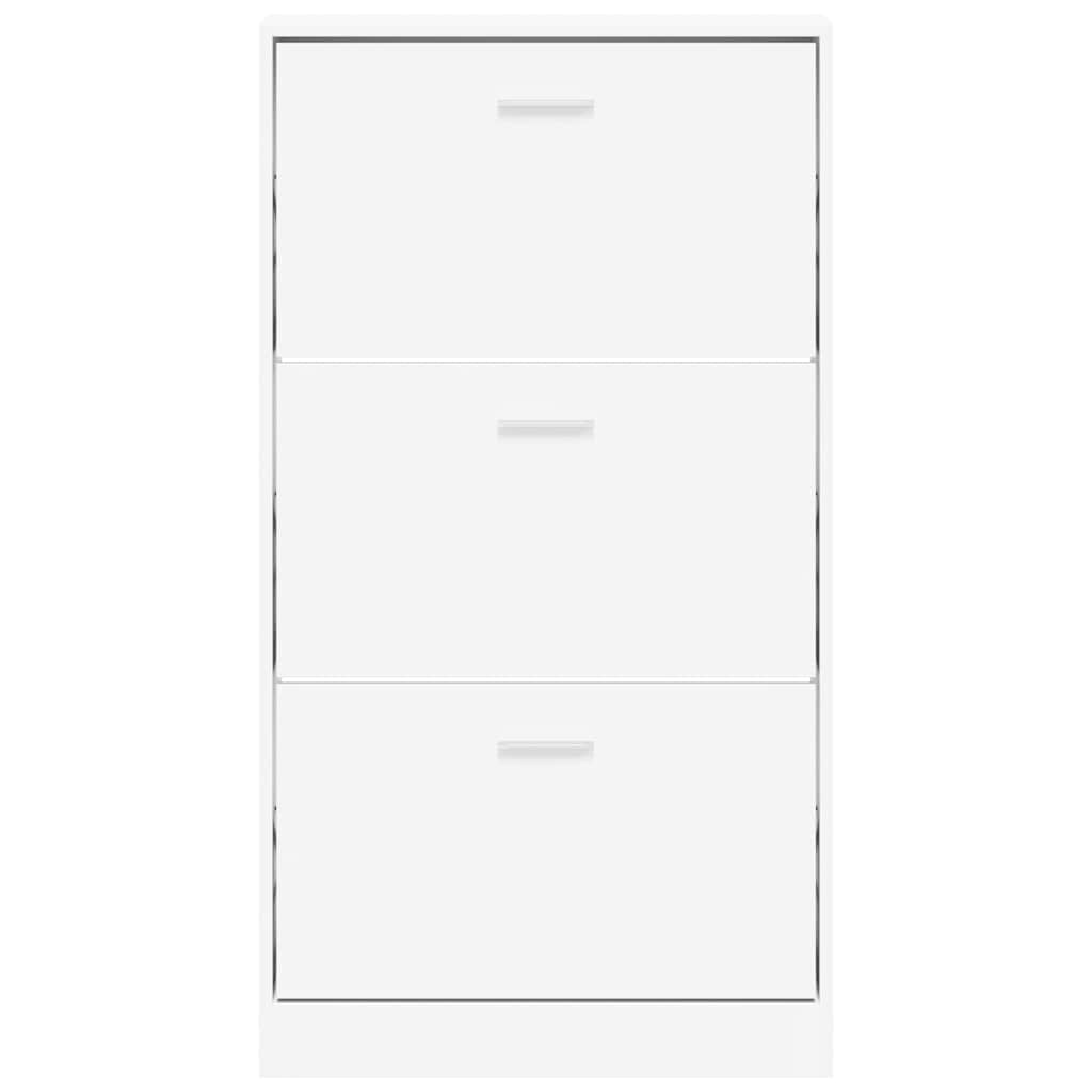 Sapateira branca 59x17x108 cm madeira engenheirada