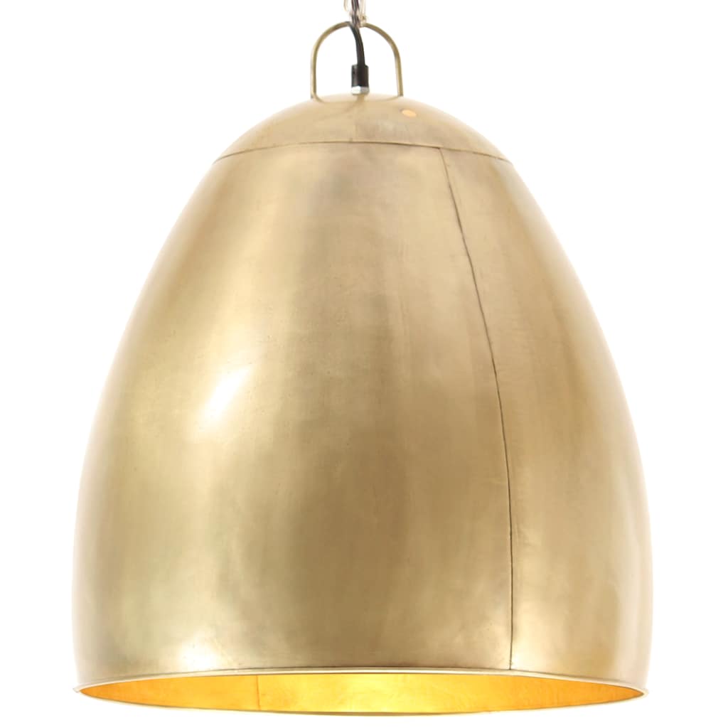 Candeeiro suspenso industrial redondo 25 w 42 cm e27 bronze