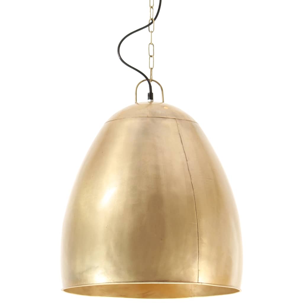 Candeeiro suspenso industrial redondo 25 w 42 cm e27 bronze